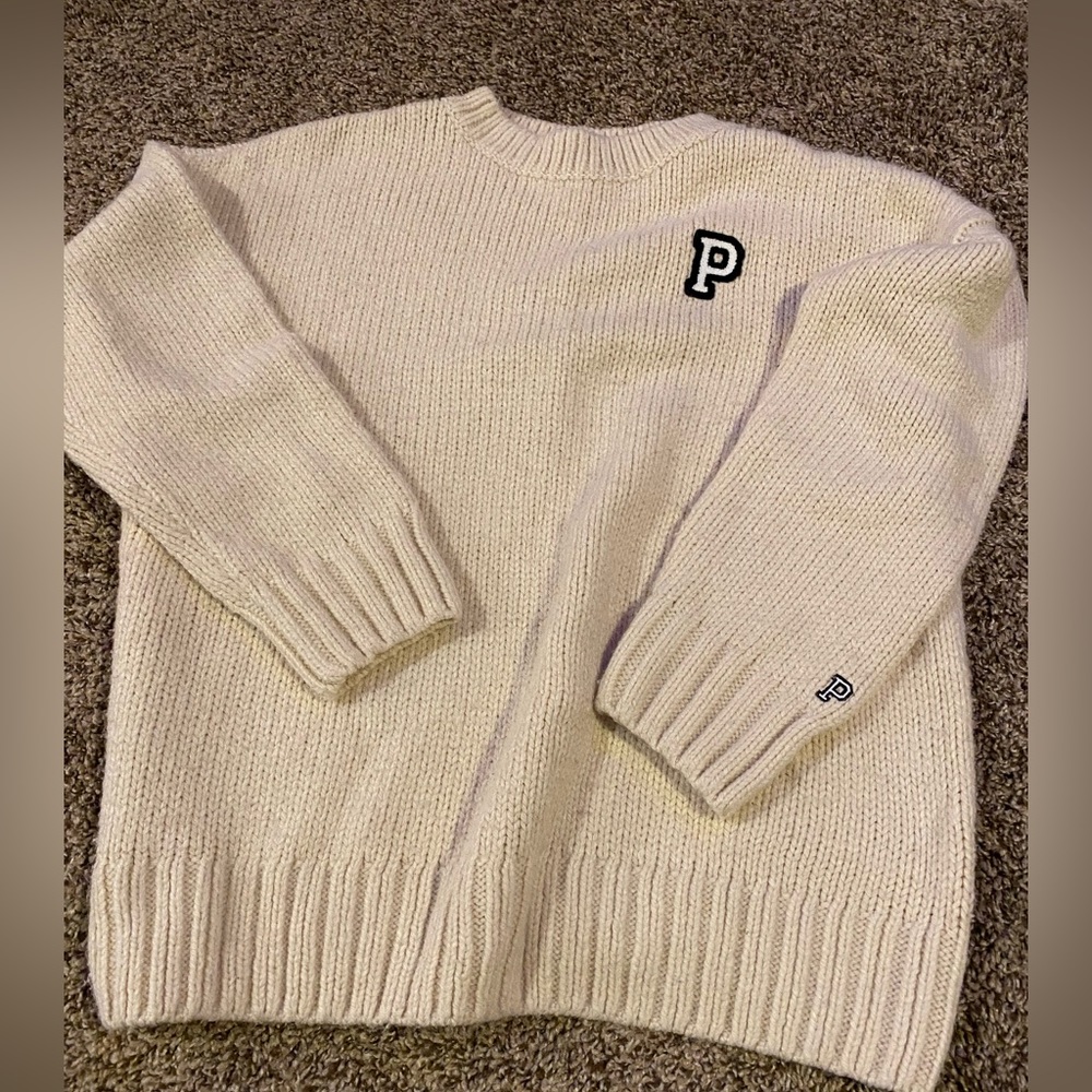 Victoria’s Secret pink sweater, size large, no smoke smells pets